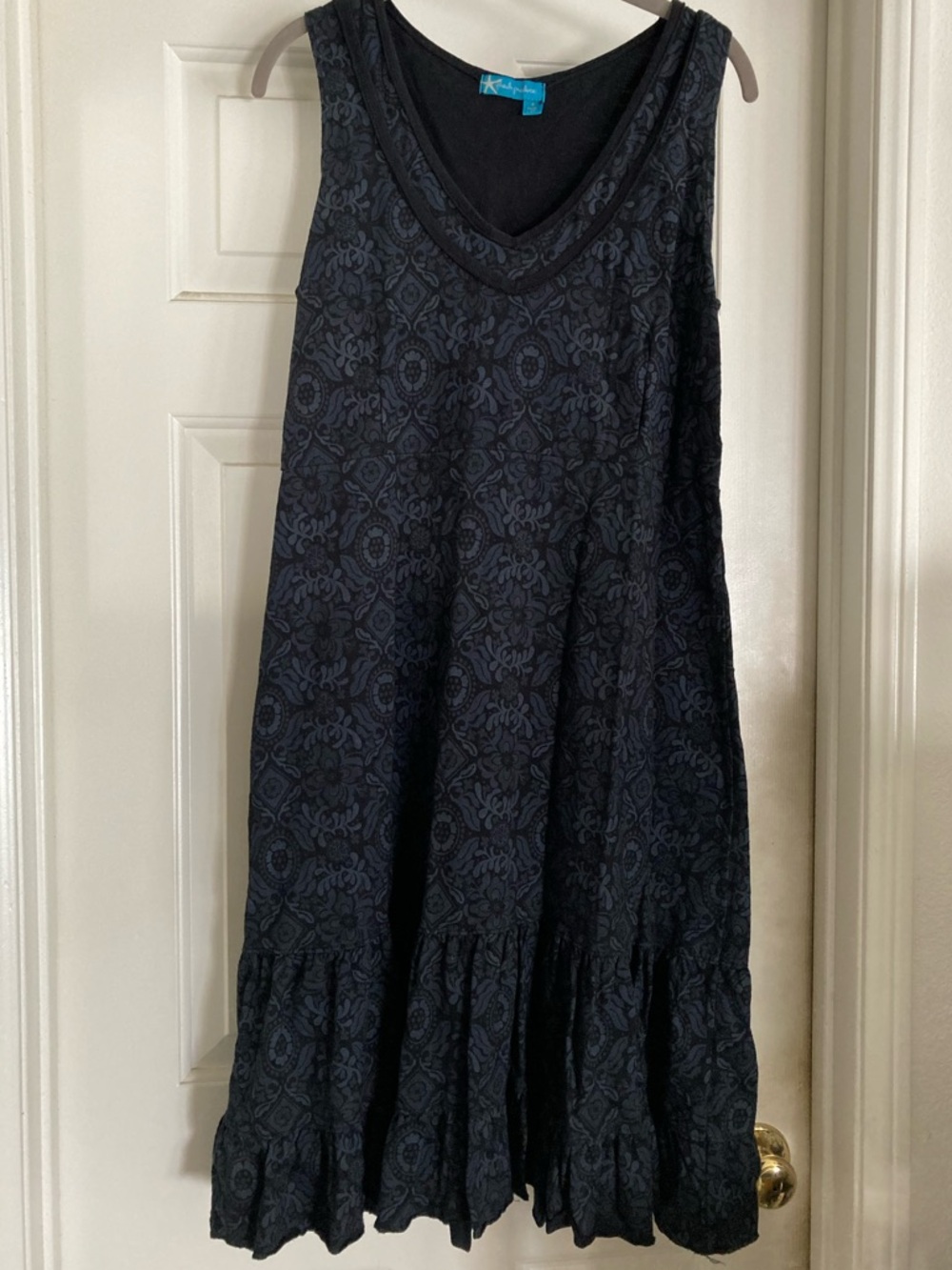 fresh produce grey and black label  dress size M